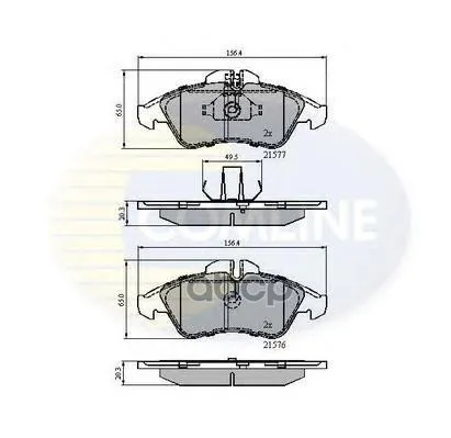 Колодки Тормозные Дисковые | Перед Прав/Лев | Mercedes Sprinter/Vw Lt 96-/Vito Comline арт. CBP0212
