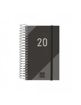 

SPIRAL AGENDA YEAR BLACK VIEW DAY FOR PAGE E3 95X127X18 MM 2020 FINOCAM
