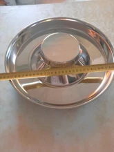 Dog-Bowl Puppy-Litter Stainless-Feeder Dish-Weaning Pet Food-Feeding Silver