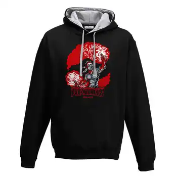 

Hood Sweatshirt Bico Ultras Milan Pyromaniacs Stadium Fans Football Smoke Bombs S black-gray