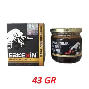 

Erkexin Horny Goat Weed 43 gr. Epimedium Turkish Paste %100 Halal