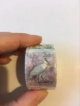 Cinta adhesiva decorativa de plantas y setas, sello Retro serie philatoria, etiqueta adhesiva para álbum de recortes, bricolaje