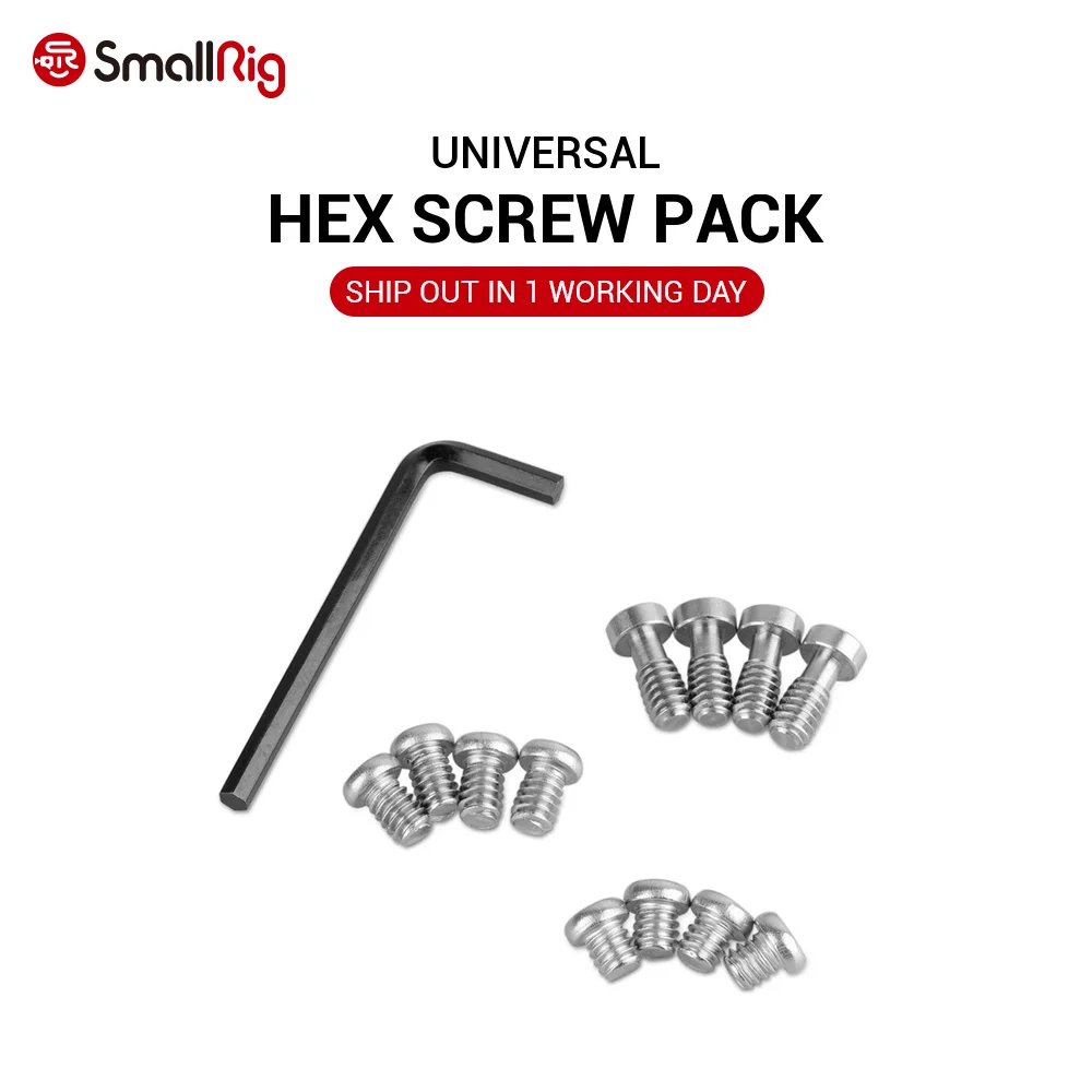 

SmallRig Hex Screw 1/4 Inch 8pcs Pack-1713