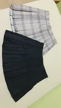 XS-2XL-falda de cintura alta a cuadros plisado para mujer, minifalda bonita de baile para chicas