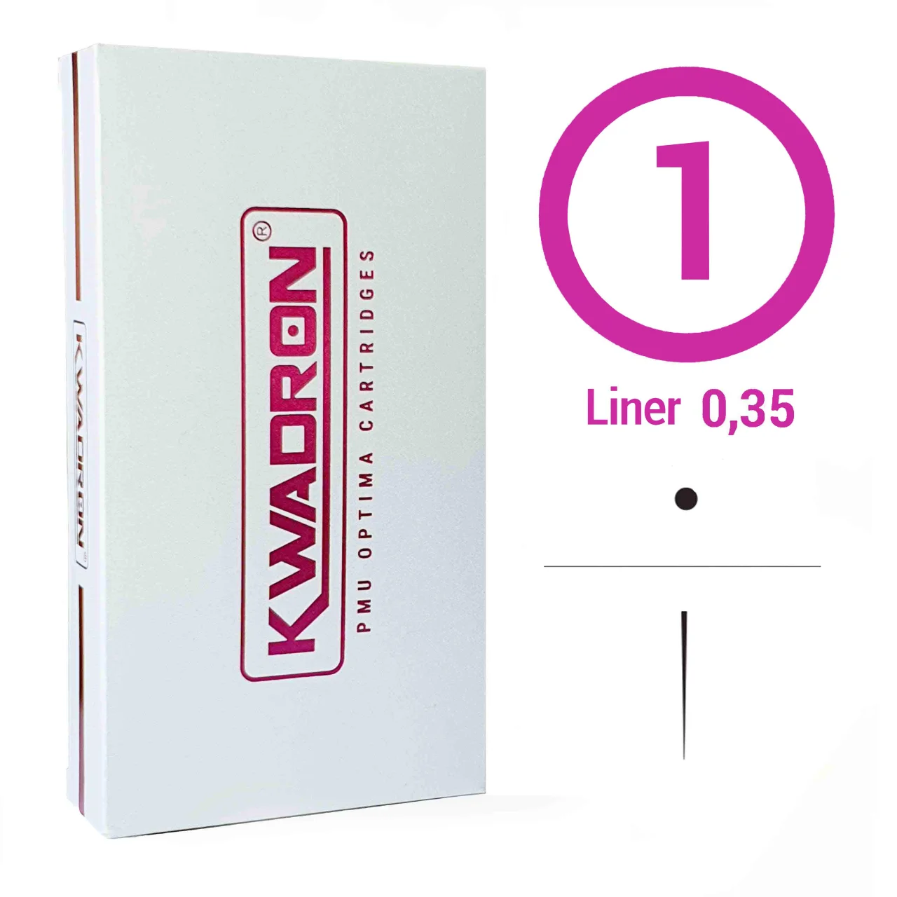 1RL line KWADRON cartridges (0.35MM/) tattoo needles and micropigmentation