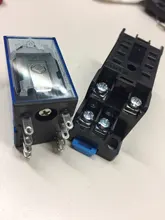 Relay-Switch Coil LED Generalelectromagnetic 110V 220V 12V Withsocket-Base HH52P Dpdtminiature