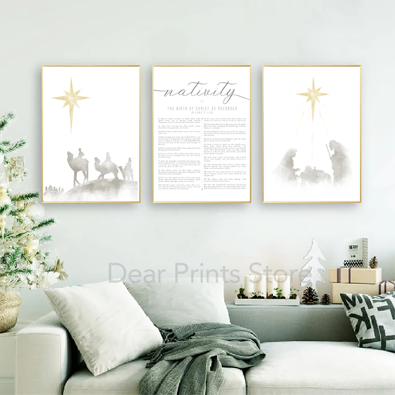 Nativity Scene Christmas Canvas 5
