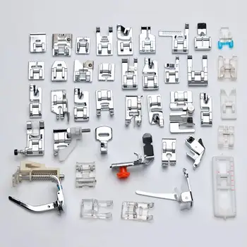 

42 Pcs Multifunctional Sewing Machine Foot Presser Foot Hem Crimping Feet Sewing Accessories Household Presser Feet Kit Set
