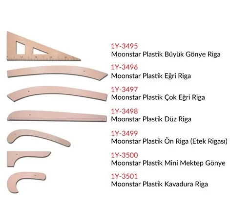 Комплект линеек RIGA PLASTIC 7 запасная часть коричневый 396363623|Швейные машины| |