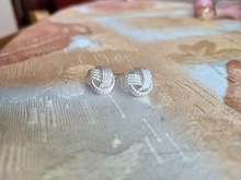 DOTEFFIL-pendientes de tuerca de cuerda suave para mujer, Plata de Ley 925 auténtica elegante, joyería de compromiso de boda, 100%