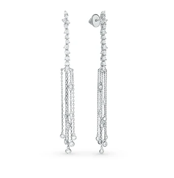 

Silver earrings with cubic zirconia sunlight sample 925