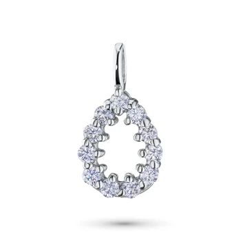 

Pendant in white gold with a diamond
