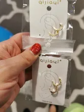 Pendiente de cristal para oreja para mujer, Color dorado, sin Piercing, pequeño, para boda, boda