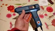 Pistola de pegamento de fusión en caliente de 150W, con Control de temperatura para el hogar, manualidades, fabricación Industrial, uso de barras de pegamento de 11mm, boquilla de cobre puro