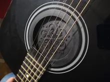 Funda de guitarra de sonido hueco acústica suave de silicona, amortiguador de sonido débil, accesorio para guitarra, fácil de instalar, mejor sonido, prevenir el ruido