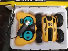 Kids Toys Car Remote-Control-Cars Crawler-Roll Drift-Stunt Flip Double-Sided-Bounce 4CH