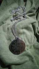 Mi forma Tetragrammaton dije en forma de talismán encanto hombres collar de acero inoxidable Wiccan Pagen pentagrama Pentáculo amuleto regalo de la joyería