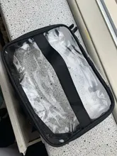 Bolsa de viaje para cosméticos, neceser transparente de PVC con cremallera, 1 Uds.