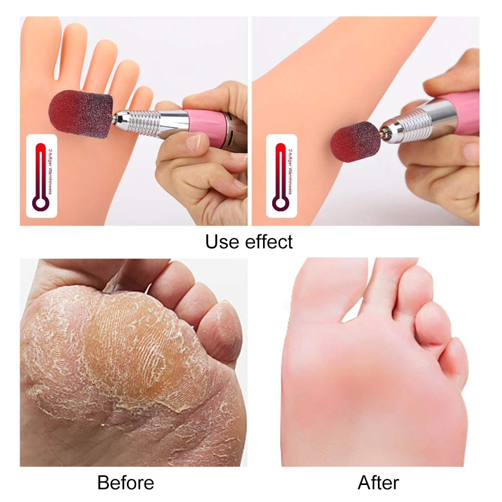 Replaceable Sandpaper Disc Cuticle Callus Remove Tool TP #80#120#180 For Electric Foot File Callus Hard Dead Skin Pedicure Tools