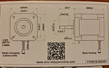 17 Stepper-Motor Nema Robot 1m-Cable 3d-Printer 48mm 4-Lead 2A for DIY CNC 59ncm/84oz.in