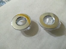 Tapa redonda para agujero de rebosadero, cubierta de desbordamiento para fregadero de cerámica, plástico/Cobre, cromado, 1 Uds.