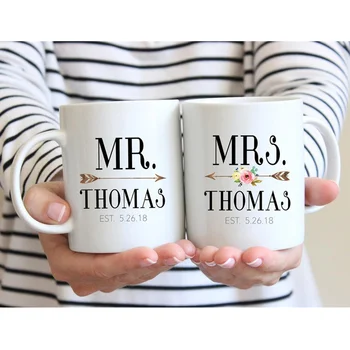 

Personalised Mr and Mrs Coffee Mug,Wedding Gift,Hubby and Wifey Mug,Wedding Mugs,Custom Mugs,Bridal Shower Gift,Anniversary Gift