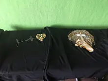 Black T-Shirt Tops Lips-Print Streetwear Leopard Female Harajuku Women Femme Summer ZOGANKIN