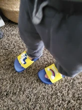 Suihyung-Zapatillas de unicornio arcoíris para niños y niñas, zapatos de playa para niños, pantuflas suaves para interiores