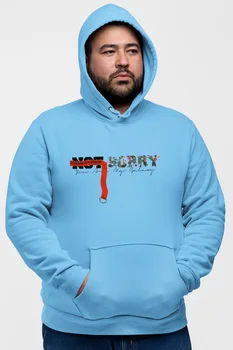 

Angemiel Wear Not Sorry Blue Men 'S Hooded Sweatshirt
