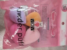 Esponja de maquillaje 4 unids/pack belleza maquillaje fundación de Puff conjunto seco y húmedo esponja Puff de polvo para cara líquido fundación crema