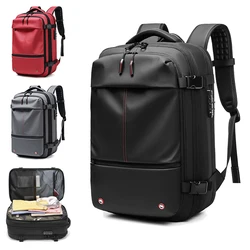 OUTWALK Men Backpack Expandable Weekend Work Travel Back Pack Male Waterproof 17 Inch Laptop Anti Theft Business Backpacking