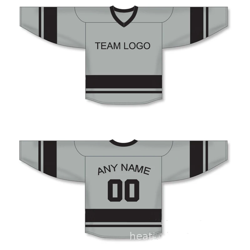 China OEM DIY Personalized Customize Ice Hockey Jerseys Embroidered Name Number Stitch Team Logo Sweatshirt Any Size Color Gray | Спорт и