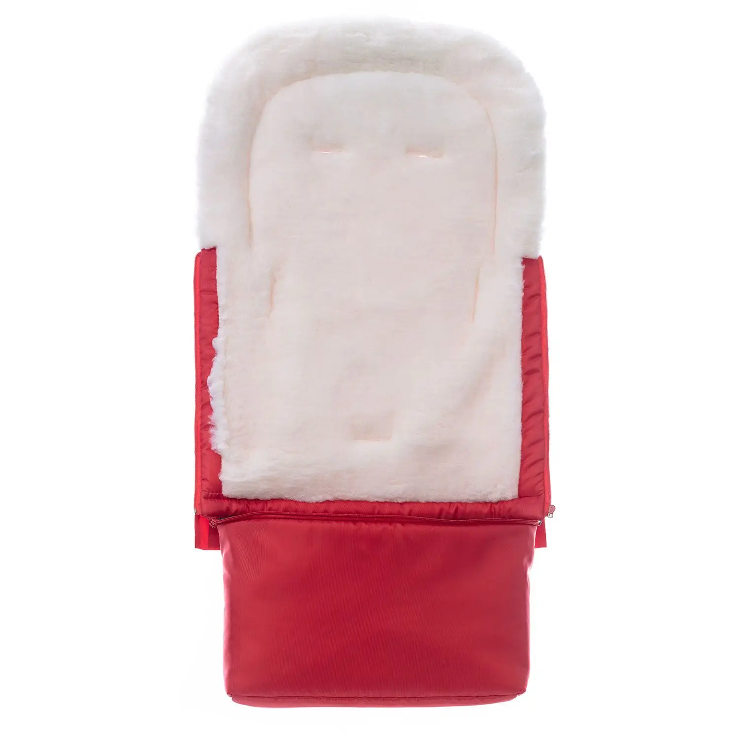 Конверт зимний меховой Nuovita Alaska Bianco(Rosso/Красный