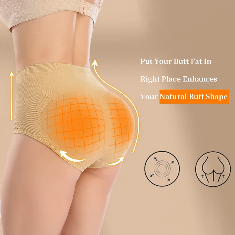 US Booty Shaper Padded Underwear Panty Women's FAKE ASS Butt Lifter&Hip  Enhancer