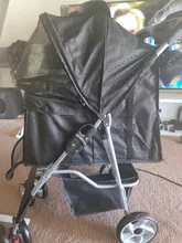 Dog Stroller Travel Folding Carrier Small Medium Cat Pet with Safe Cup Holder