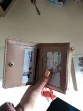 Cartera pequeña de piel con borlas para mujer, billetera corta de piel con cremallera, 2020