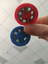 Balleenshiny-rompecabezas de interacción para padres e hijos, juguete luminoso para Educación Temprana, lámpara de proyector de Tobogán, Animal, dinosaurio