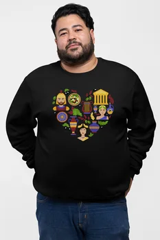 

Angemiel Wear Heart İçindeki Icons Black Men 'S Sweatshirt