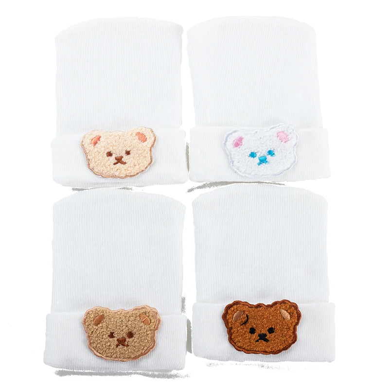 

Geebro Детские Зимние теплые мягкие шапочки Детские милые хлопковые эластичные однотонные шапки для мальчиков и девочек