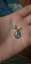 Pendientes con Clip de gota de agua geométricos para mujer, temperamento Simple japonés, piedra de cristal azul, sin Piercing, regalo para niña y mujer coreana