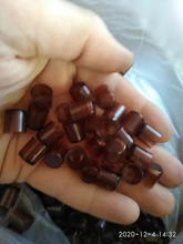 1000 unids/bolsa de Apicultura de plástico marrón cría reina herramientas de abeja rey herramientas celular marrón jaula taza trasero de Apicultura suministros