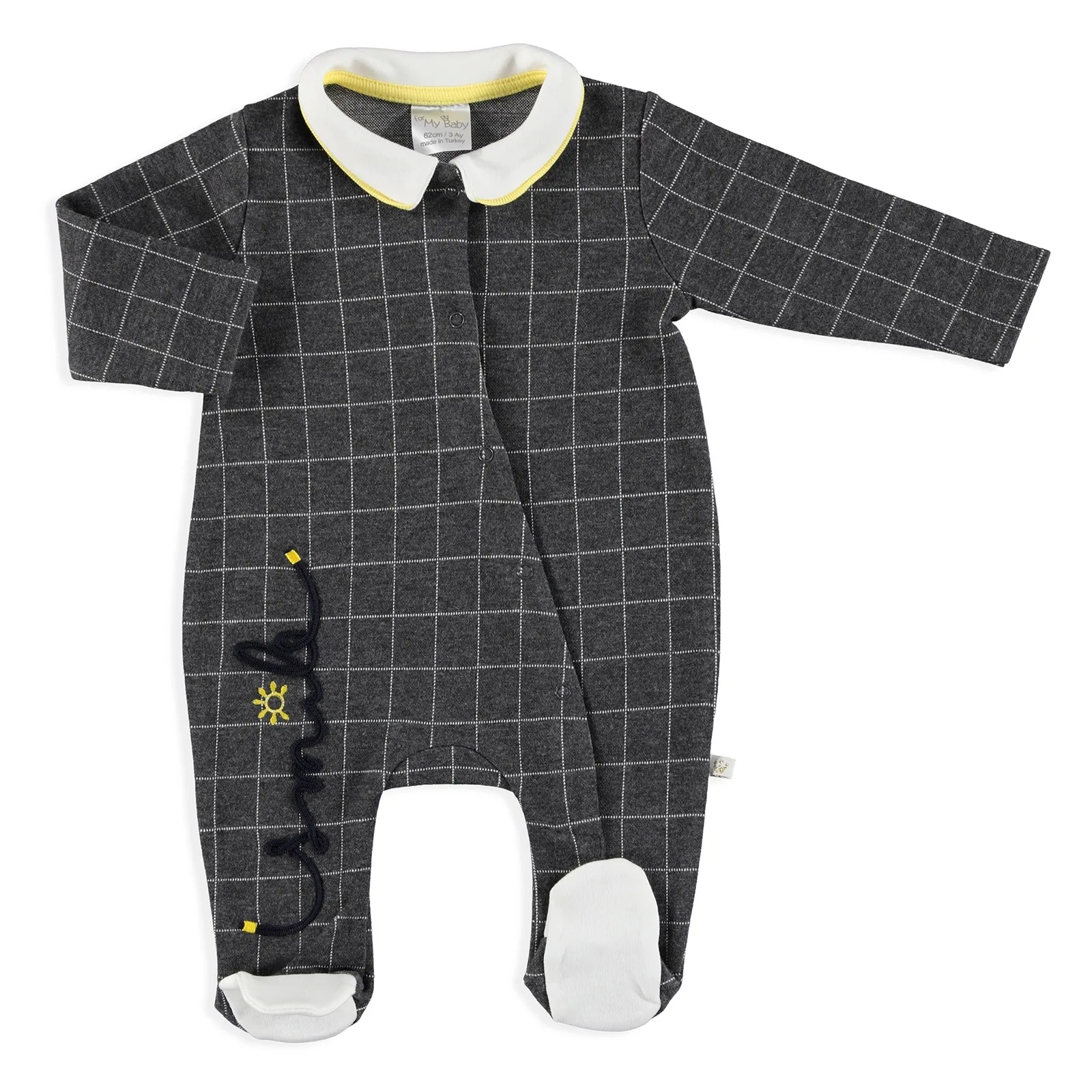 

ebebek For My Baby Winter Smile Polo Neck Zippered Footed Romper