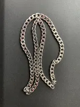 1 pieza de ancho 3mm/4,5mm/5mm/6mm/7mm/7,5mm acera Eslabón cubano collar de cadena para hombres mujeres Punk básico de cadena de acero inoxidable collares