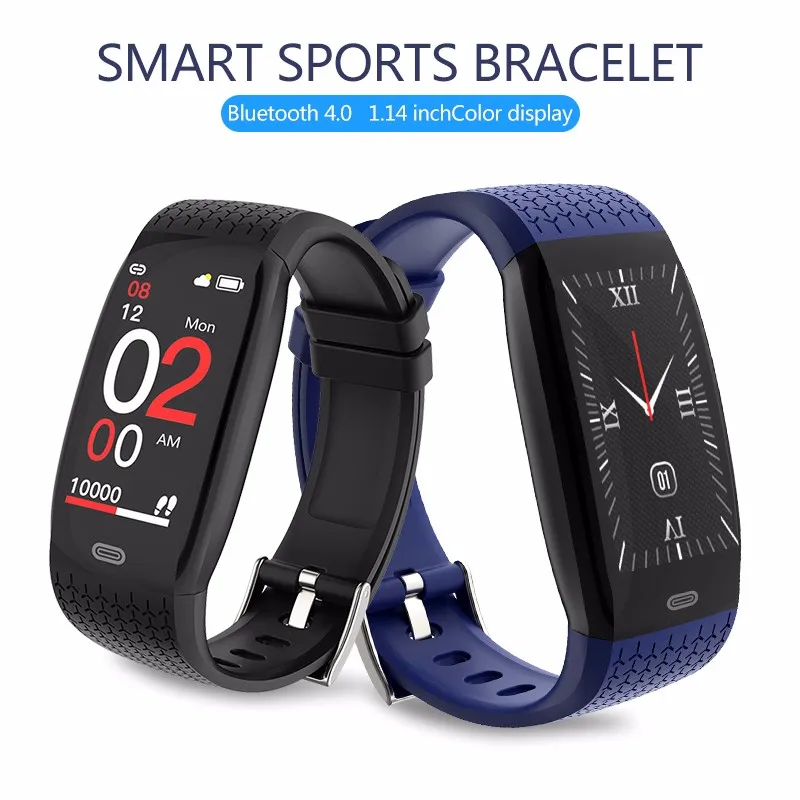 

S2 Fitness bracelet men heart rate monitor Pedometer Blood pressure Watch Smart wristband Bluetooth for IOS Android Smart band