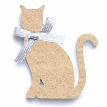 

67101461 felt cats, 6 pcs, 5x3,7x0,3 cm, color: beige, Gloria ex