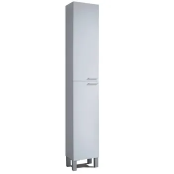 

Column cabinet basin with 2 doors, 30x182x25 cm, White color Brightness