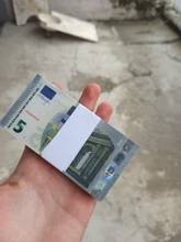 Super mismo billete tamaño Real 100 Uds 10/20/50/100/200/500 Euro Dólar inglés esterlina Clip joyería de la boda no es dinero Real