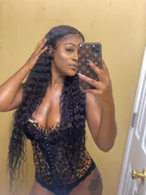 IWISH-mechones de cabello ondulado al agua, extensiones de cabello brasileño Remy de 30 pulgadas, mechones de cabello humano ondulado rizado, 1/3/4 Uds.