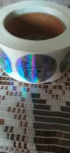 Pegatinas de agradecimiento por mi pequeño negocio, papel adhesivo de etiqueta de agradecimiento, Arco Iris plateado, Rollo, envío por correo, 500 Uds.