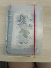 Archivador de fotos A5 A6, productos de almacenamiento, pegatinas de inserción, carpeta de folletos en espiral, 8 Uds., hojas internas, bolsa con cremallera